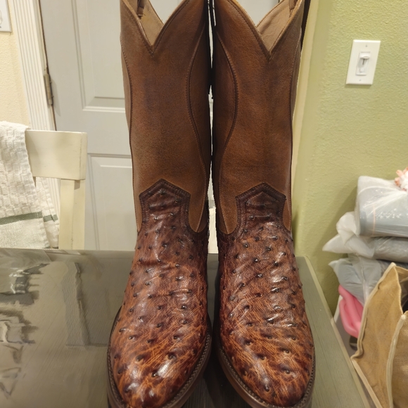 Cody James Black 1978 Chapman Full-Quill Ostrich Western Boot Medium Toe Size 10 - Picture 2 of 9
